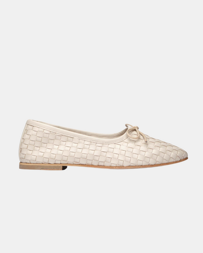 ROMA ROUND TOE BALLET FLAT IN CHAMPAGNE - Romi Boutique