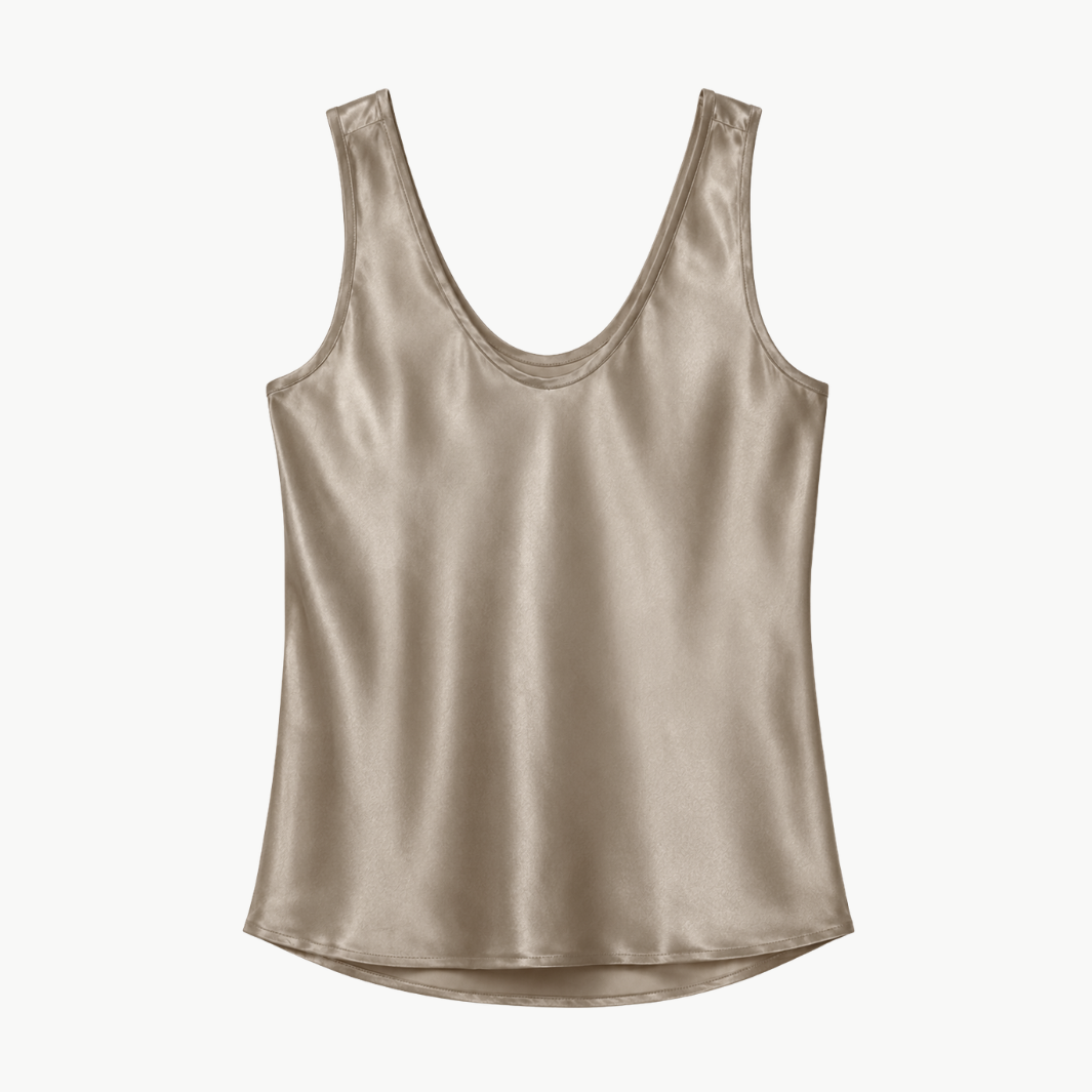 Silk Satin U Tank