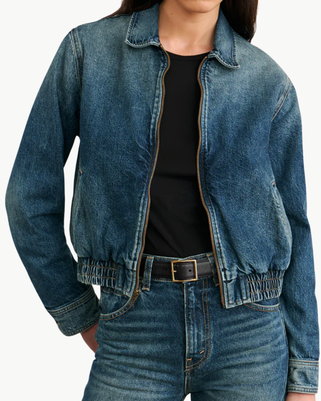 NAJAC DENIM JACKET IN SIMON WASH - Romi Boutique