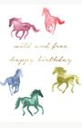 Abigail Jayne Design Wild Horses Birthday Greeting Card at Romi Boutique