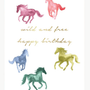 Abigail Jayne Design Wild Horses Birthday Greeting Card at Romi Boutique