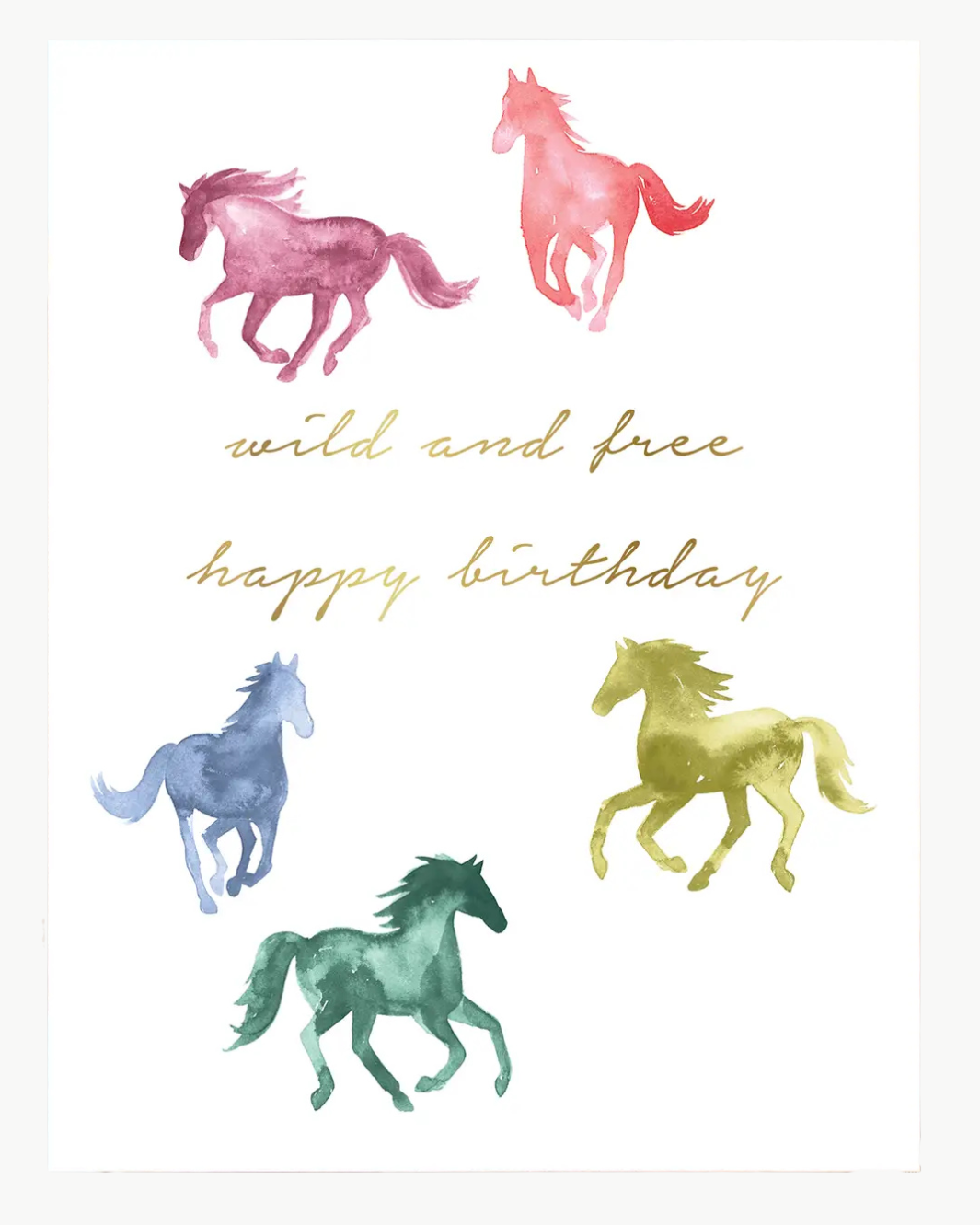 Abigail Jayne Design Wild Horses Birthday Greeting Card at Romi Boutique