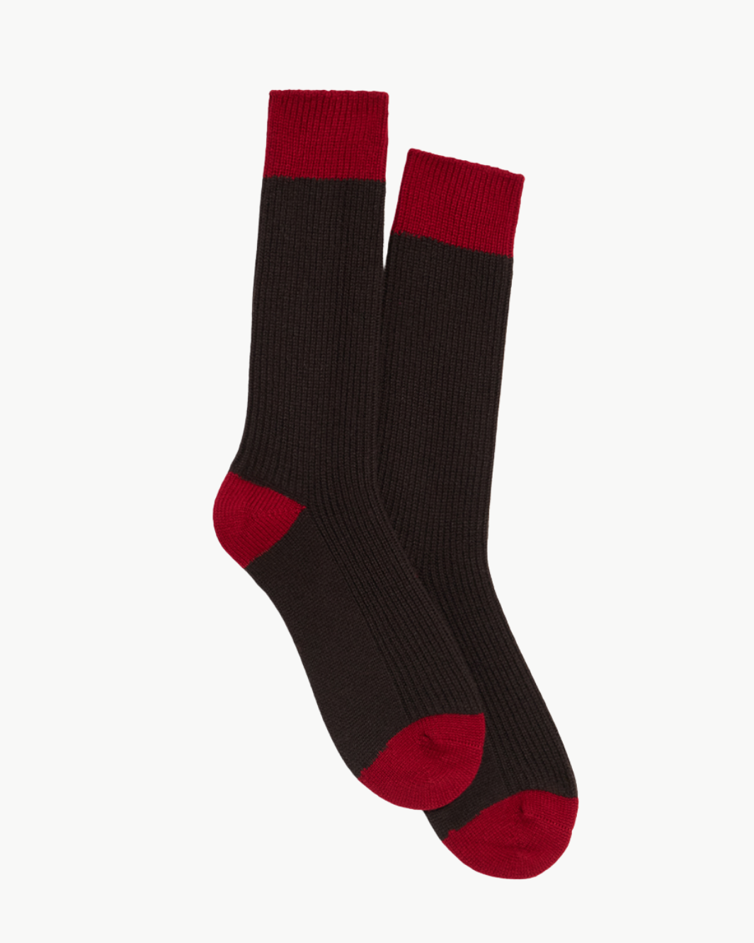 THE SOFT SOCKS IN BURNT COCOA/RUBY