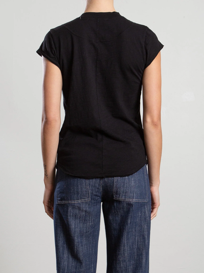 SAL HENLEY IN SUPIMA SLUB IN BLACK