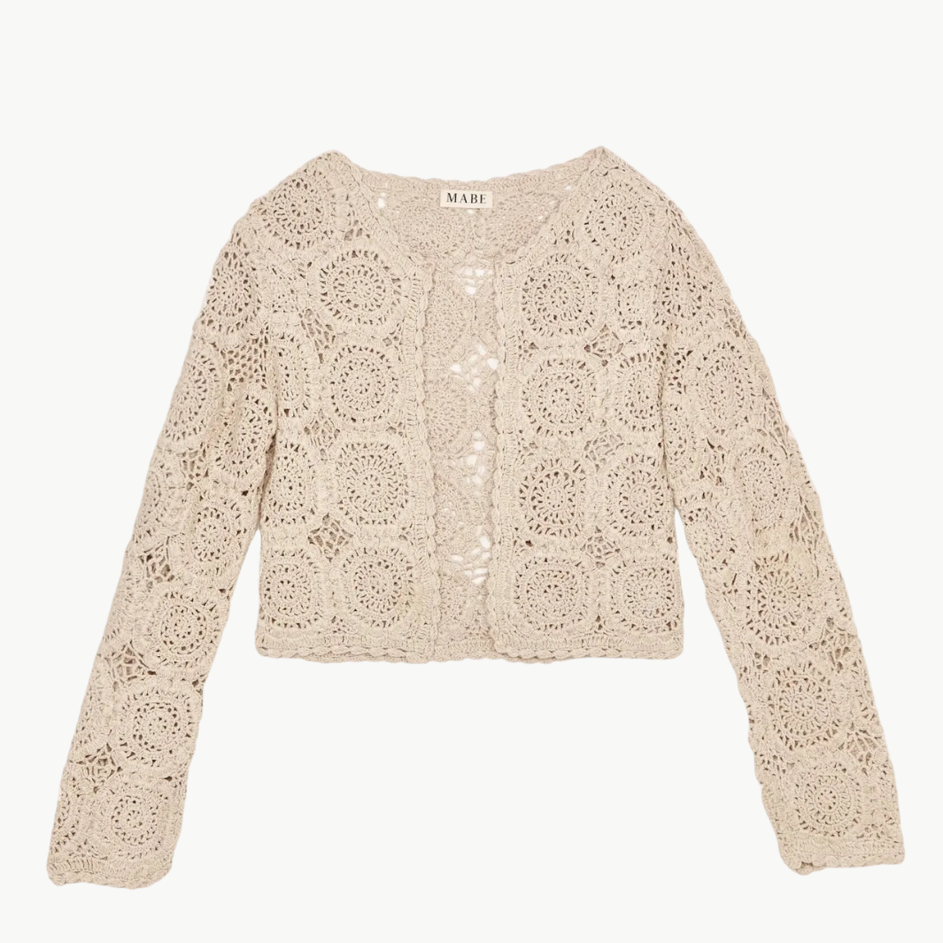 Mabe Maci Crochet Jacket at Romi Boutique