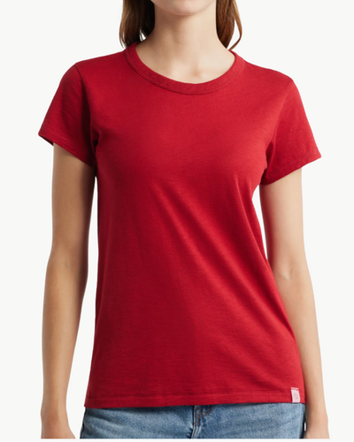 THE SLUB TEE IN RUBY