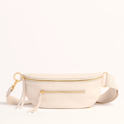 CHARLES CROSSBODY MED IN CALLA LILY WHITE/BRUSHED GOLD