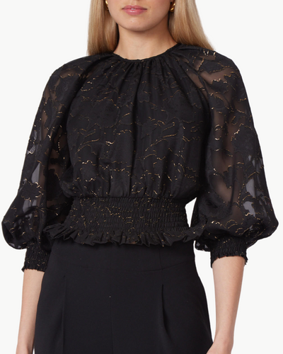 STACEY BLOUSE IN GILDED FLOWER