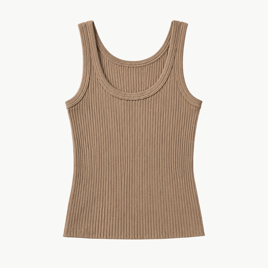 Military Rib Crop Tank