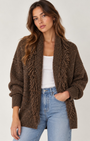 Autumn Cashmere Solid Fringed Shawl Collar Throw at Romi Boutique