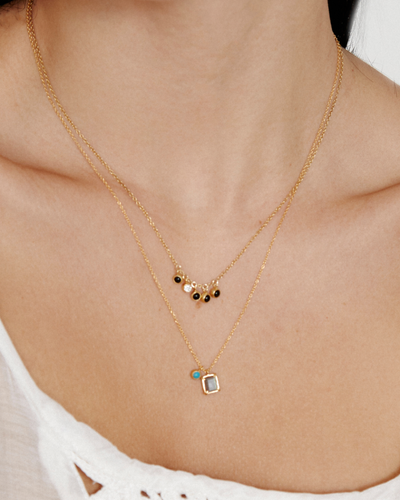 MOONLIGHT NECKLACE ONYX MIX