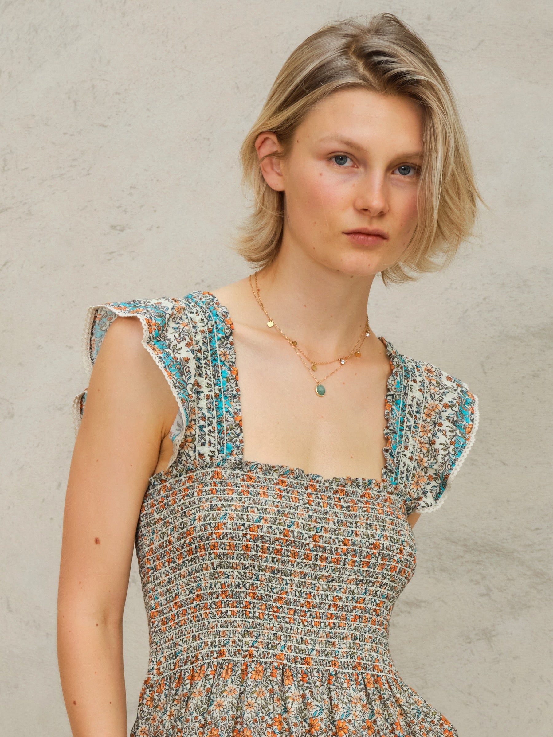 Mabe Jaci Print Maxi Dress at Romi Boutique