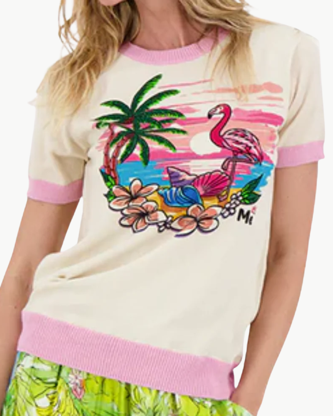 NORA KNIT TOP IN SUNSET by Me369 - Romi Boutique