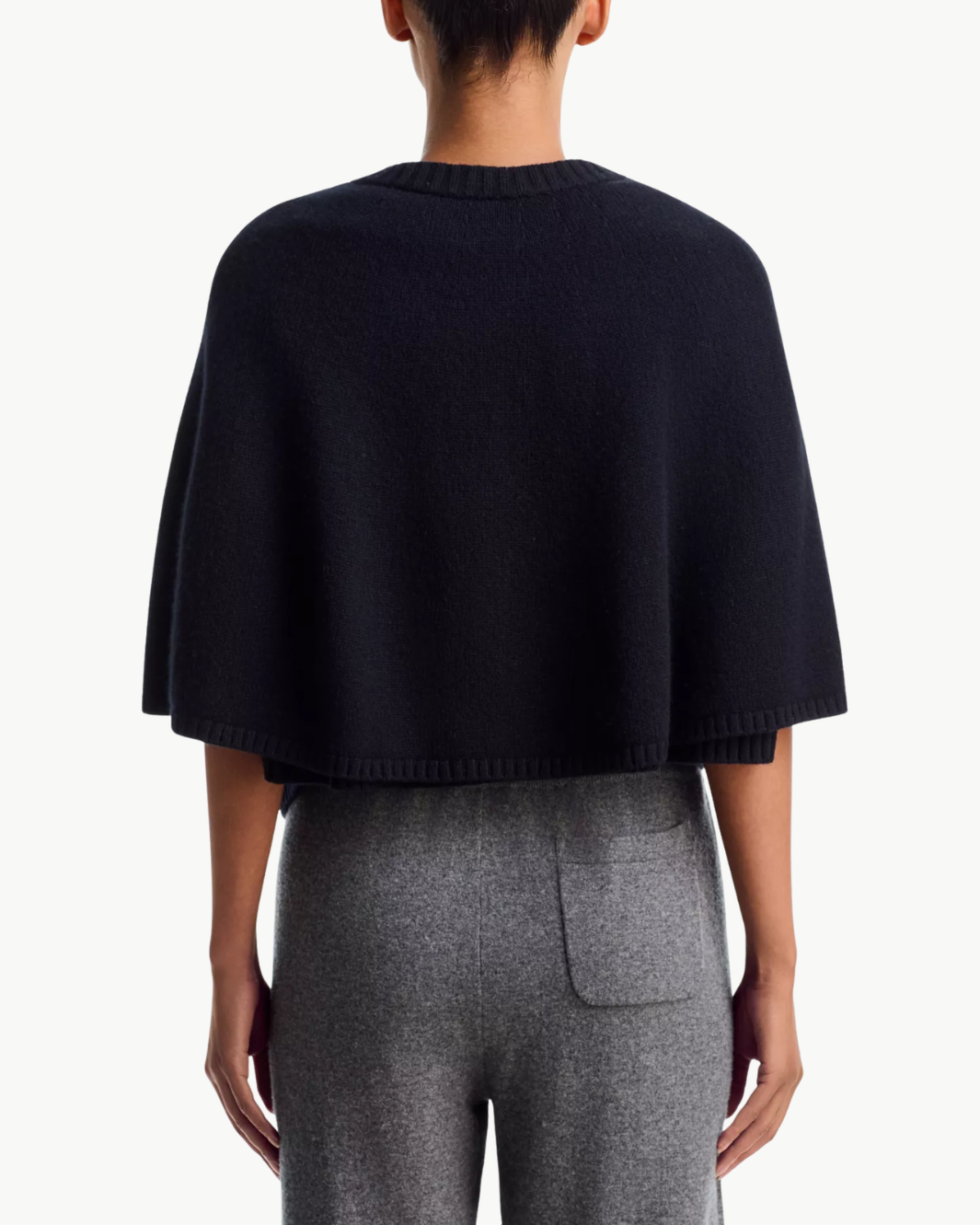 Lisa Yang Quinnie Cashmere Button Front Cape at Romi Boutique