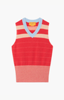 Guest In Residence COLLEGIATE STRIPE VEST at Romi Boutique