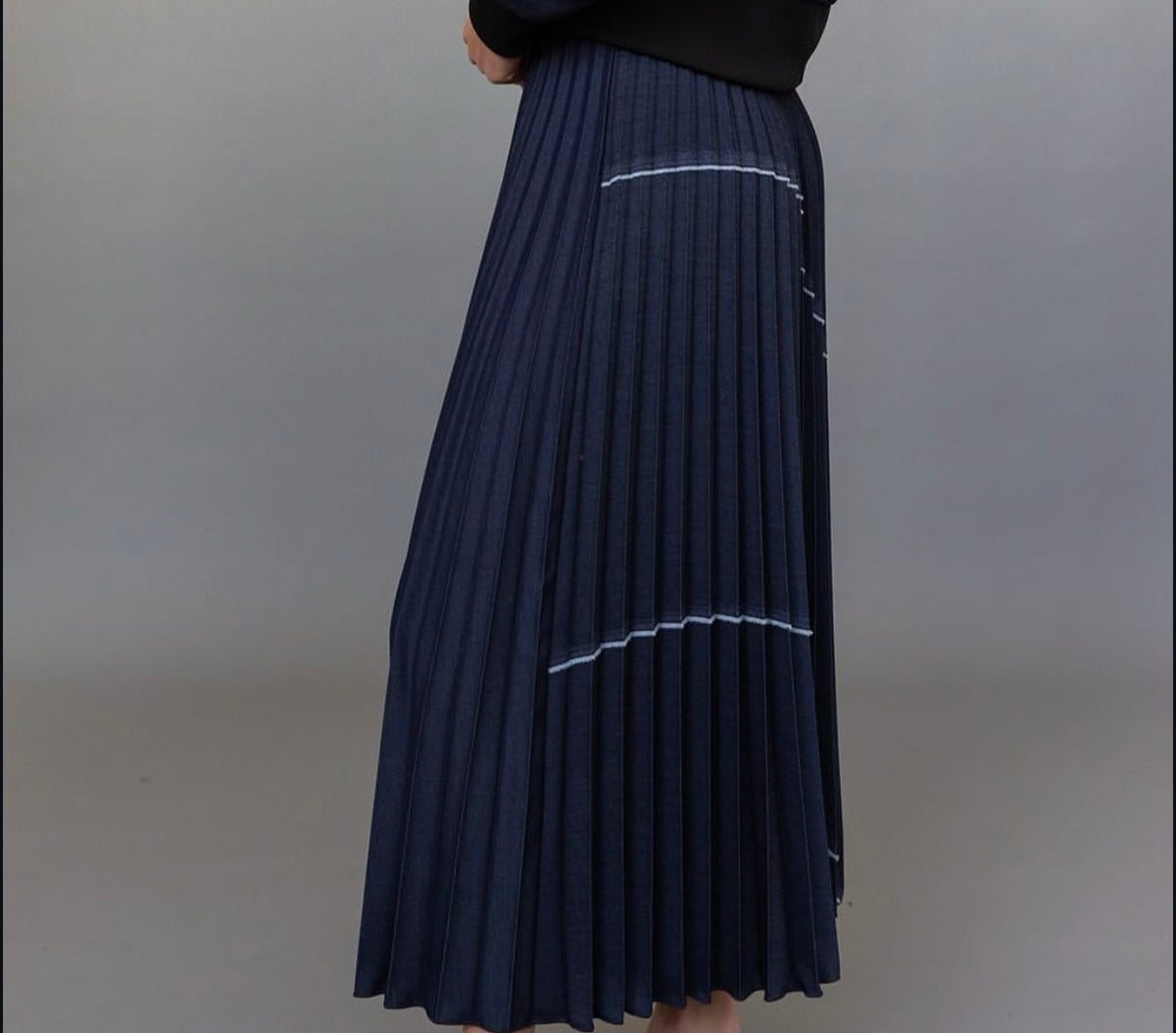 Denim Patchwork Skirt