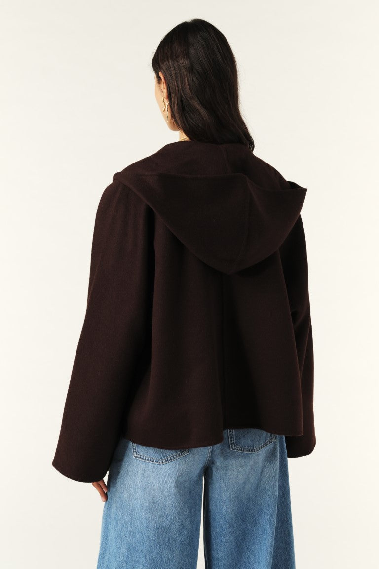 KOVE COAT IN CHOCOLAT - Romi Boutique