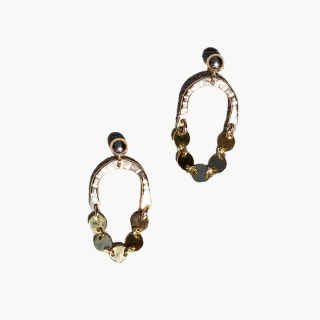 Maya Bauman MINI BELL EARRINGS IN GOLD at Romi Boutique
