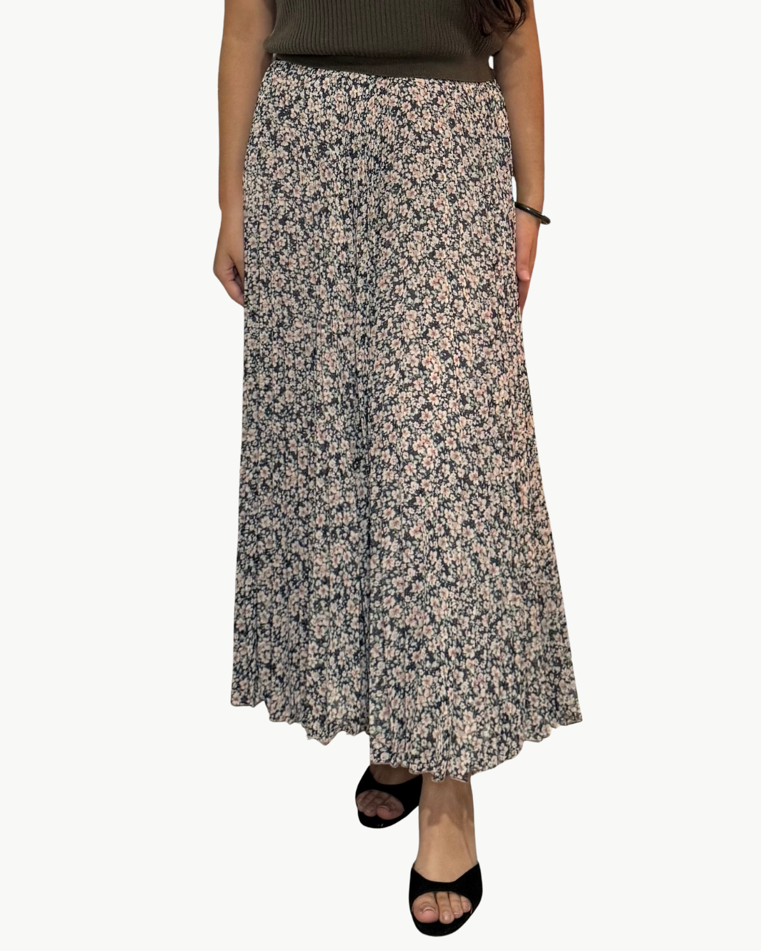 CHIFFON SKIRT IN FLORAL PRINT - Romi Boutique