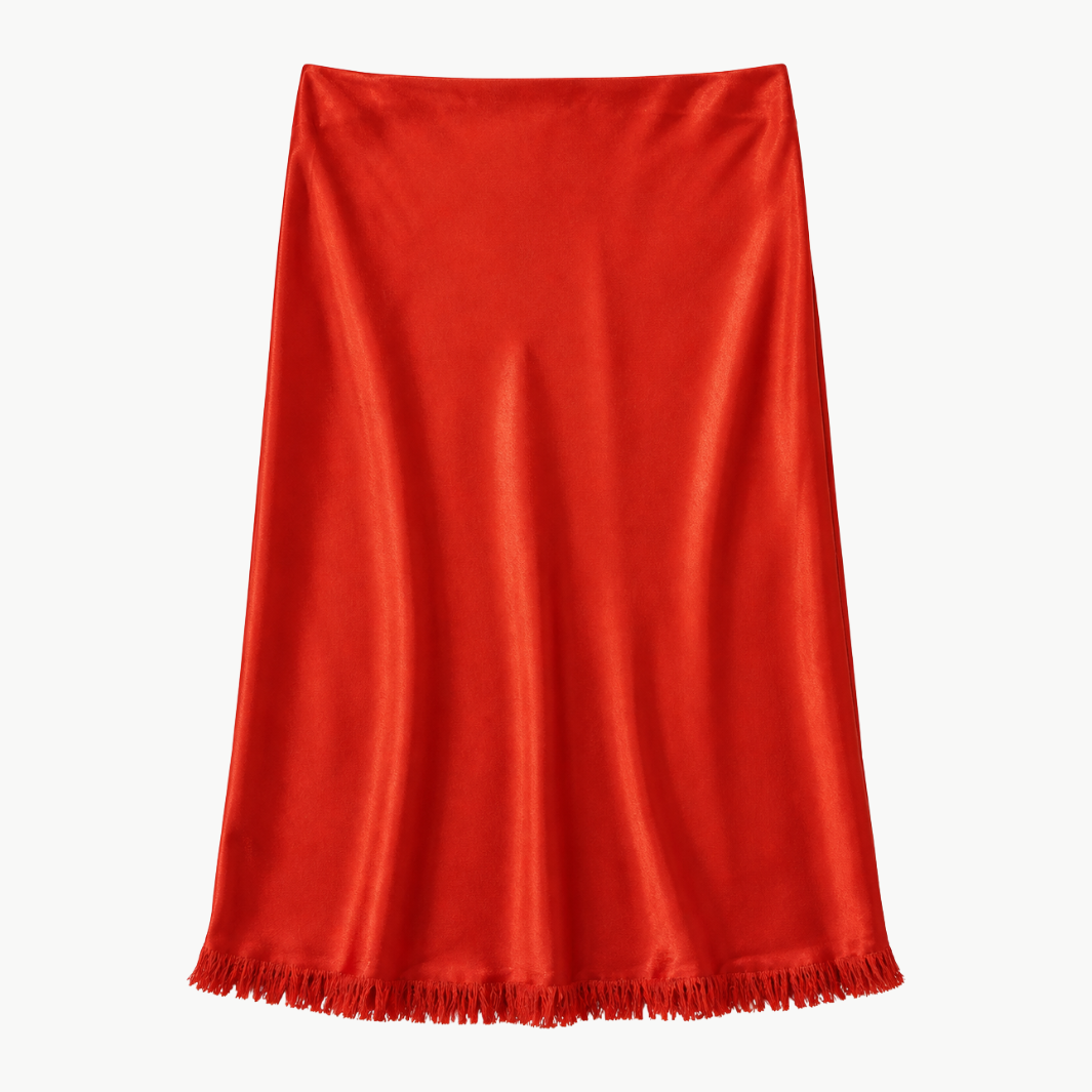 Pharaoh Ani Skirt in Vintage Satin at Romi Boutique