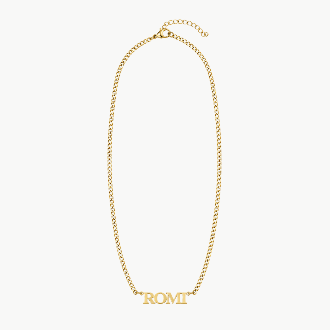 Romi Nameplate Necklace