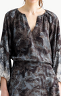 Go Silk GO BUBBLED UP BLOUSE PLACED at Romi Boutique