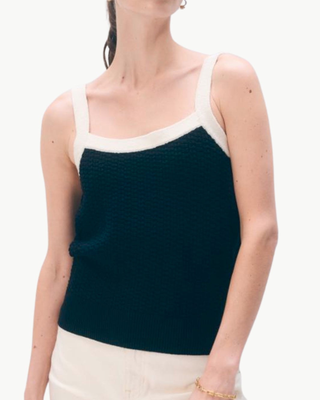 White & Warren Boucle Tank Top at Romi Boutique