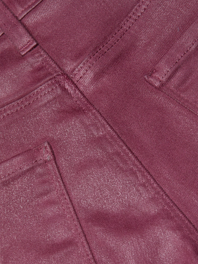 KENDRA CROPPED FLARE IN DEEP MAUVE COATED