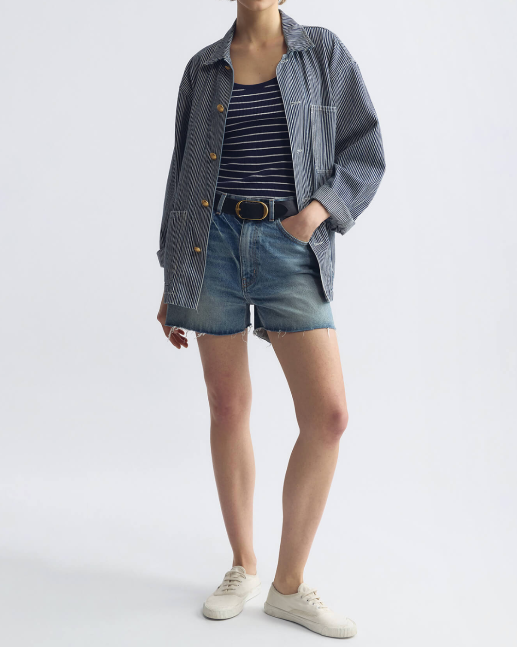 Nili Lotan Wrenely Stripe Sweater Tank at Romi Boutique