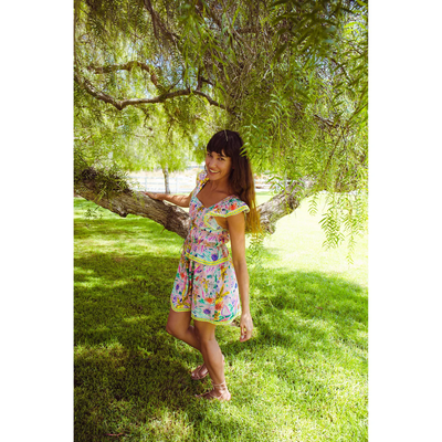FLEUR MINI DRESS IN SUNSHINE PRINT