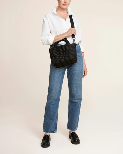 ST. BARTHS SMALL TOTE IN ONYX