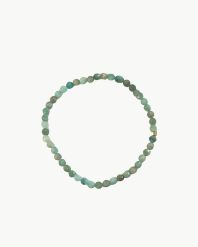 SEMIPRECIOUS BRACELET IN PALE JADE