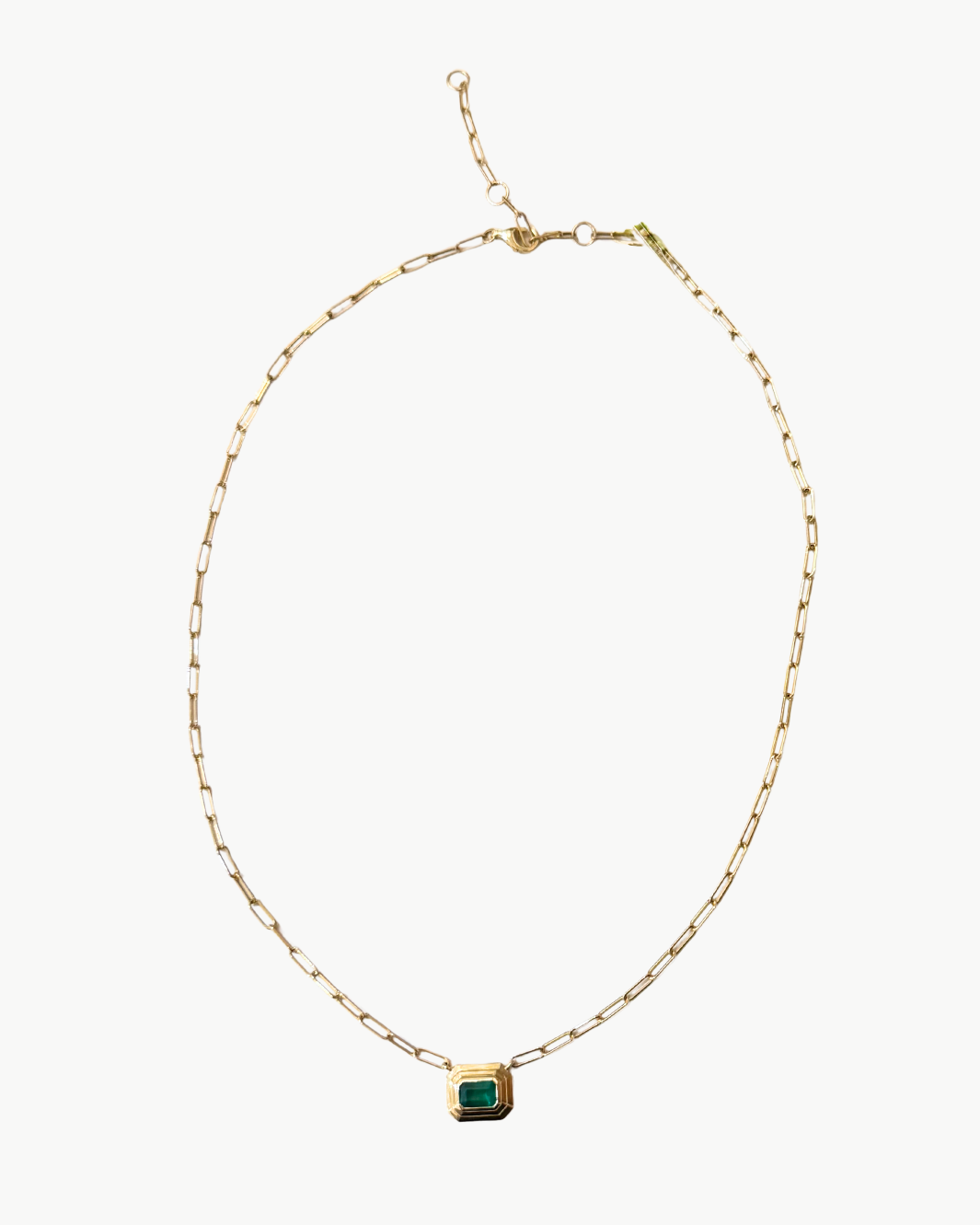 Lumilla Emerald Pendant Necklace at Romi Boutique