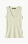 Enza Costa TEXTURED RIB SLEEVELESS U at Romi Boutique
