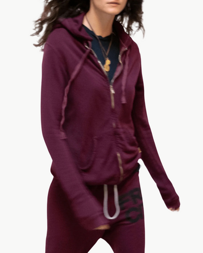 SUPERFLUFF LUX ZIP HOODIE IN DEEPLOVE