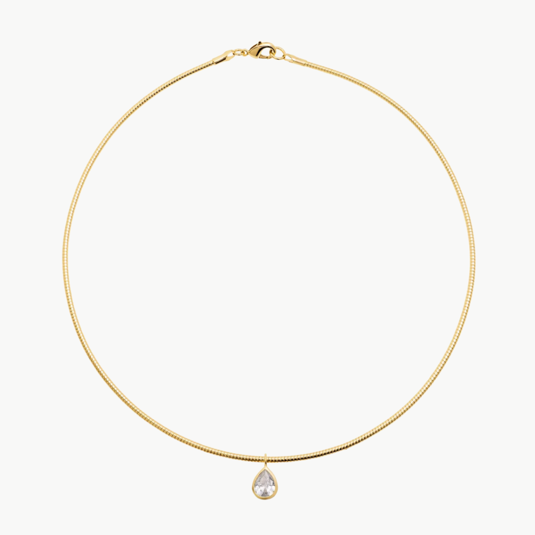 Teardrop Wire Necklace