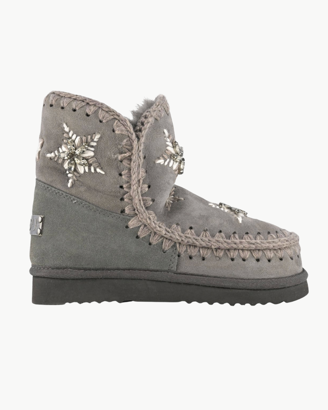 ESKIMO STARS AND RHINESTONES IN CHARCOAL - Romi Boutique