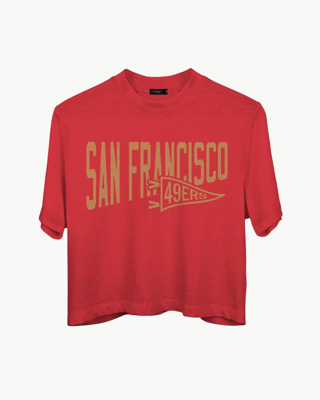 Junk Food 49ERS DUAL THREAT MOCK CROP at Romi Boutique