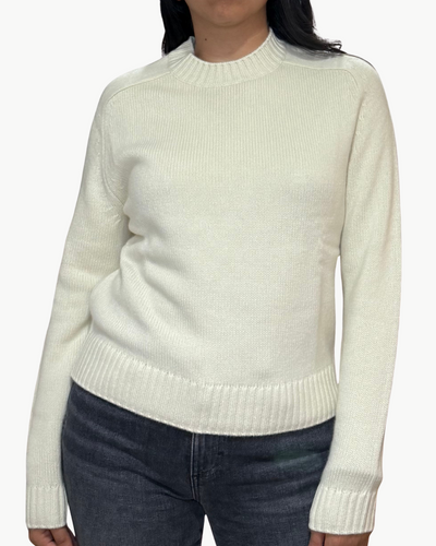 NEW JILL CASHMERE CREWNECK IN ALOE WASH