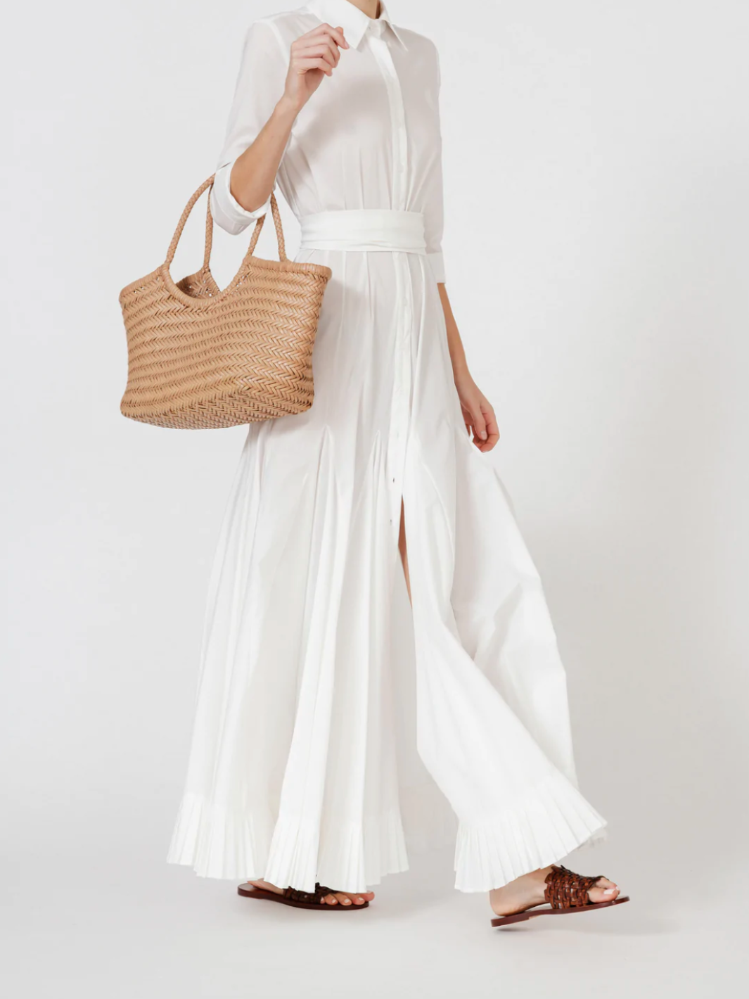 Dragon Diffusion NANTUCKET BASKET BIG IN NATURAL at Romi Boutique