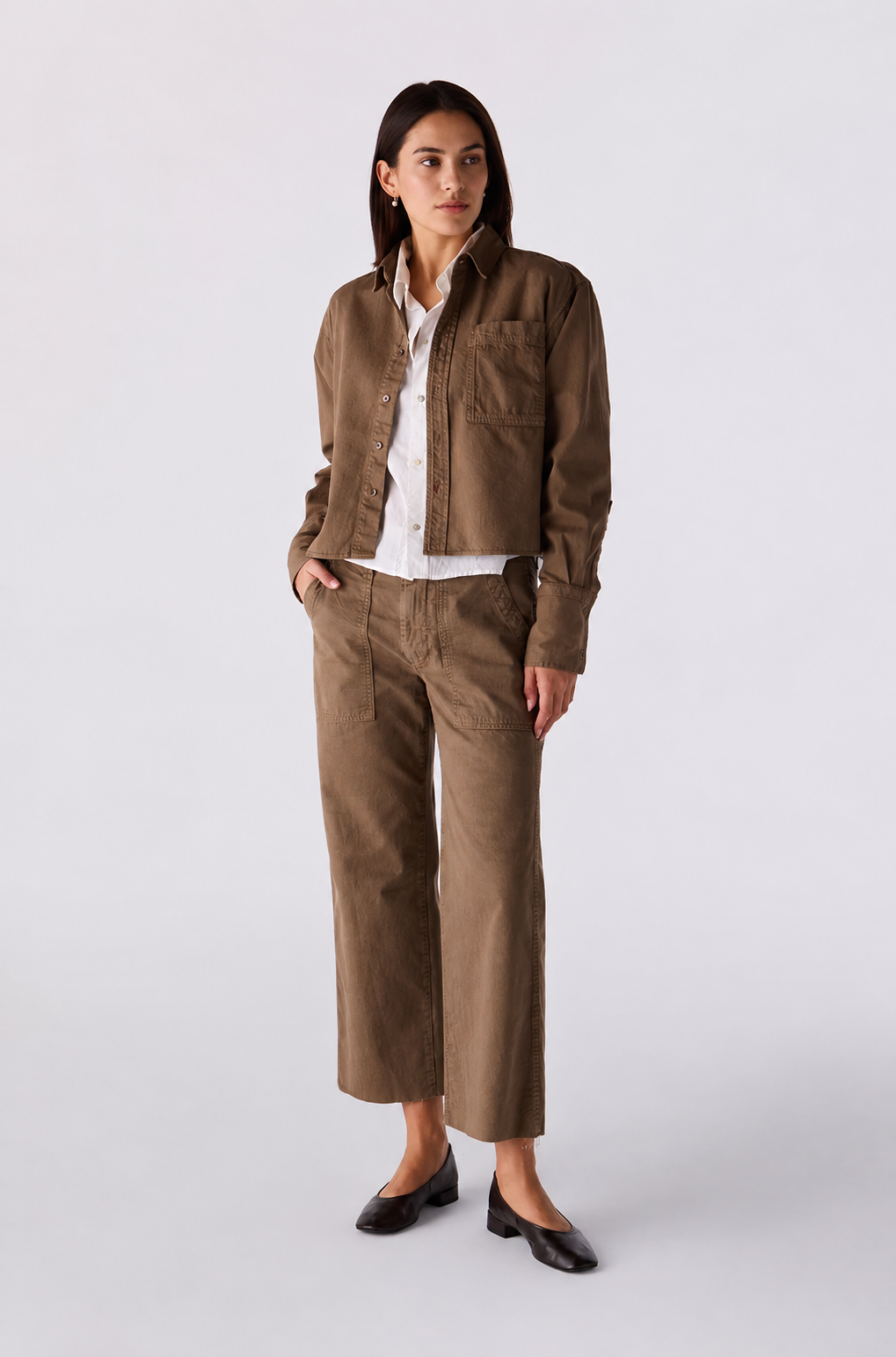 Easy Army Slouch Crop Pants