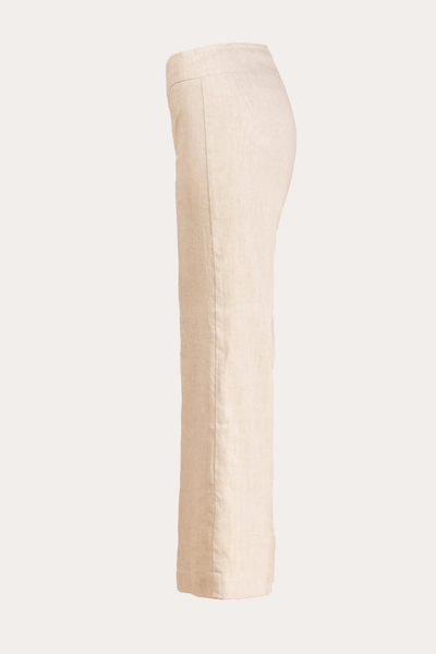 ALEX LINEN PANT IN OATMEAL - Romi Boutique