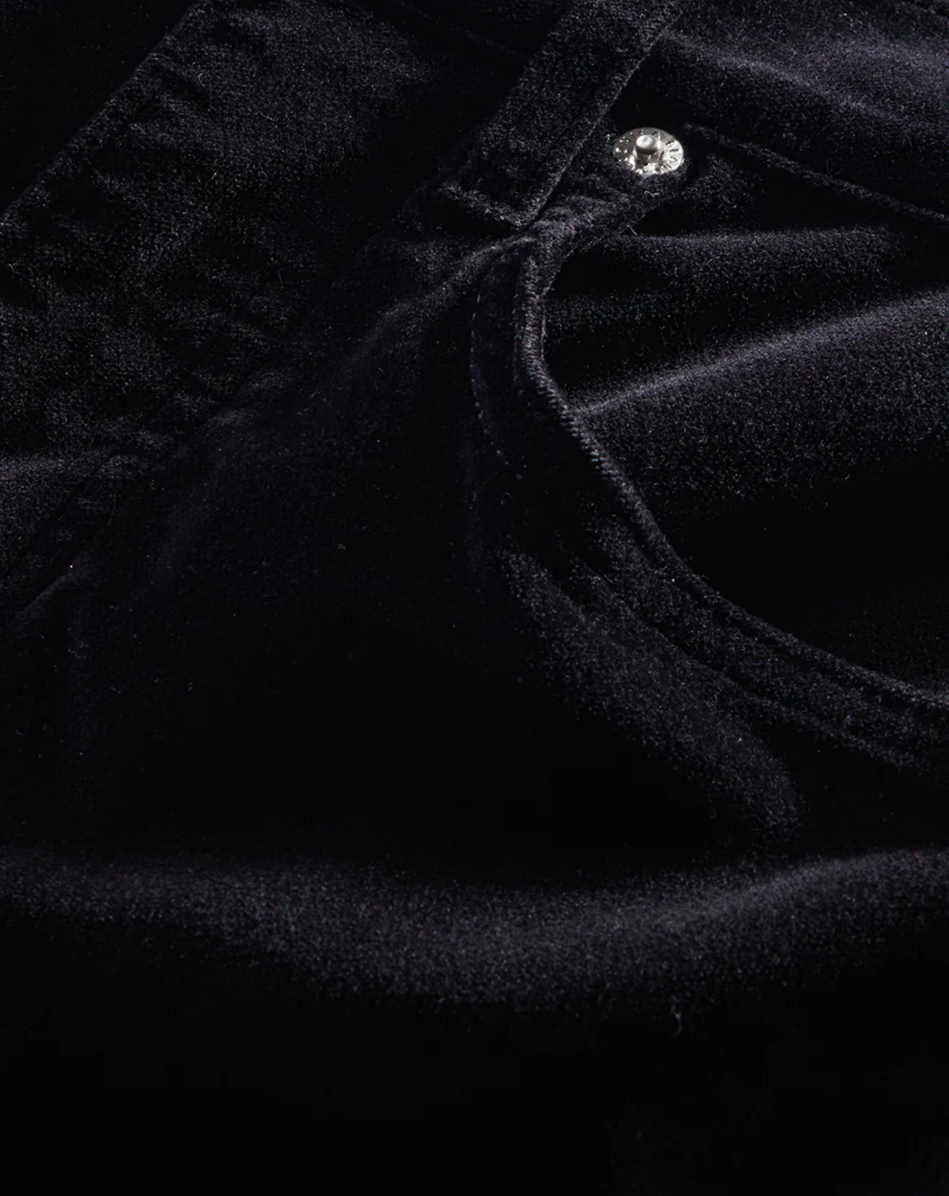 BEVERLY VELVET SKINNY FLARE IN BLACK