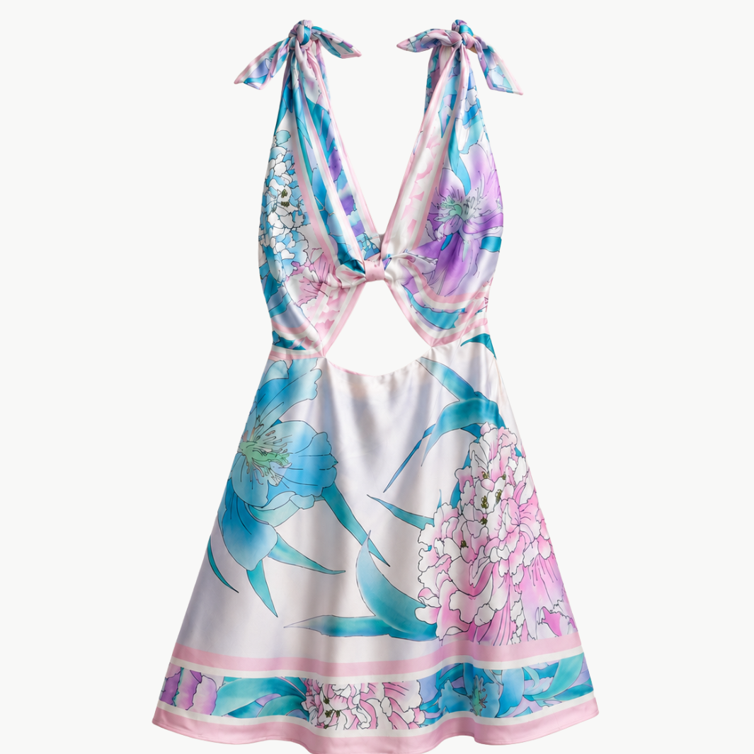 Icelyn Silk Dress