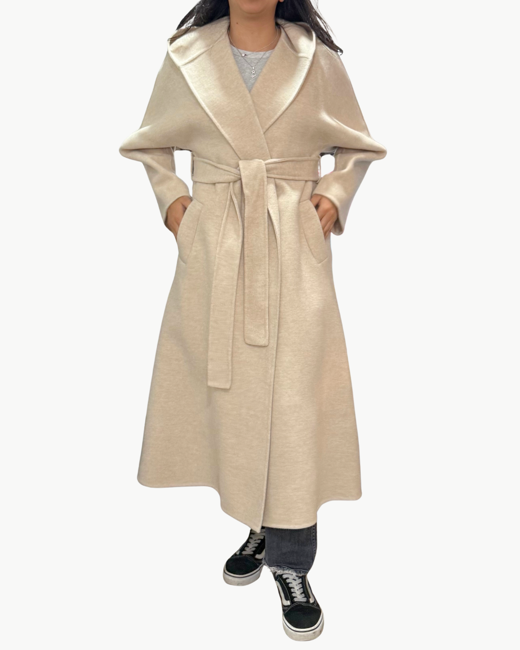 LYLIE COAT IN BEIGE CHINE