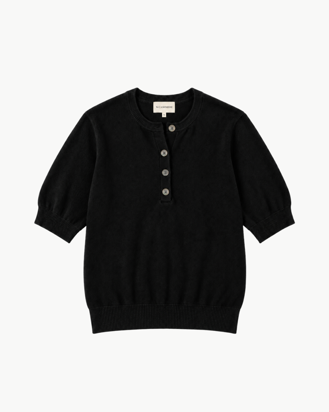 W.Cashmere Cosima Sweater w/ Pearl Buttons at Romi Boutique