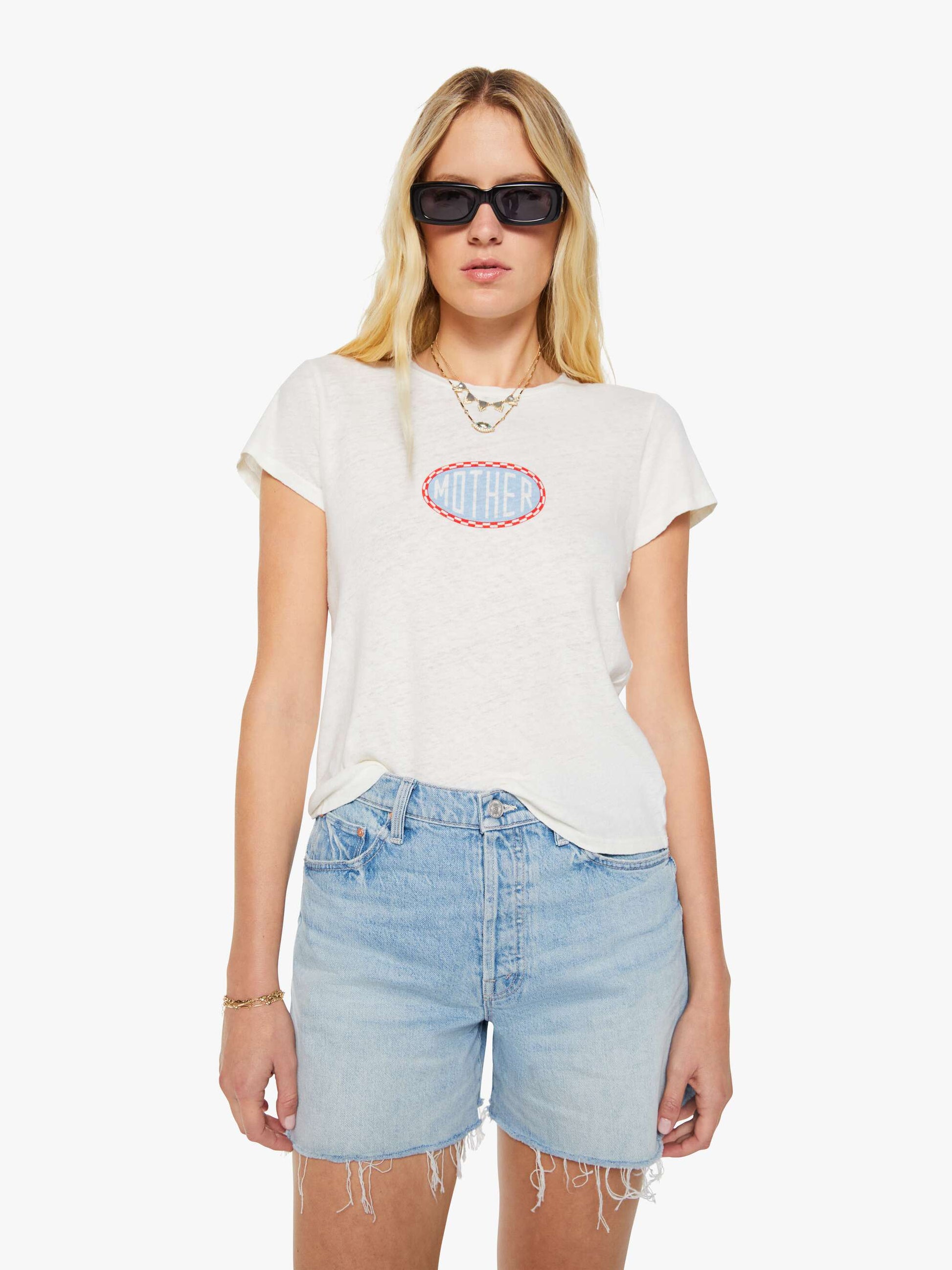 Mother The Lil Sinful Tee at Romi Boutique