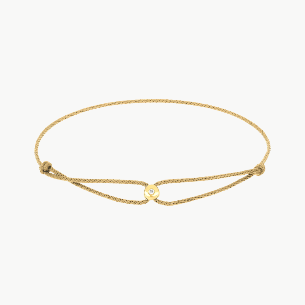 Diamond Dot Cord Bracelet
