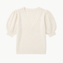 Reina Puff Cashmere Top