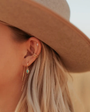 Romi Riley Turquoise Hoops at Romi Boutique